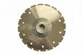 Dots V slot segmented Marble cutting and  grinding blades with M14 2