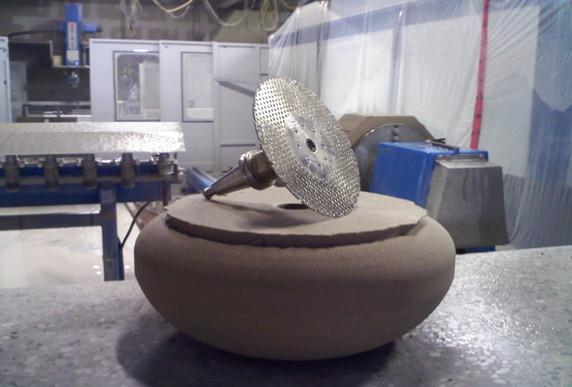 Dots V slot segmented Marble cutting and  grinding blades with M14 3