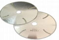 Continous rim Electroplated diamond blades with turbo protections 2