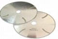 Continous rim Electroplated diamond blades with turbo protections