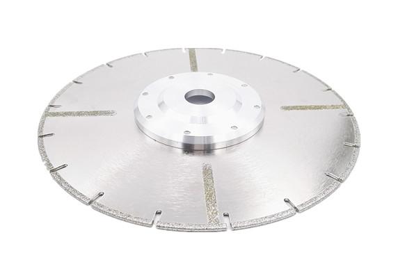 U-slot Electroplated blade with straight protections and flange 2