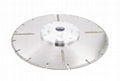 U-slot Electroplated blade with straight protections and flange