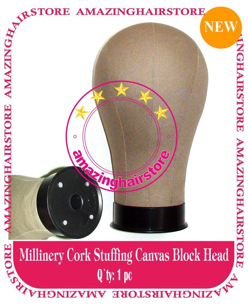 NEW Millinery Cork Canvas Block Head 4 Lace Wigs Making 5