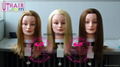 practice head (trainning,lesson wig)remy human hair,100% human hair,virgin hair