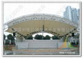 深圳公園文化舞臺張拉膜結構雨棚