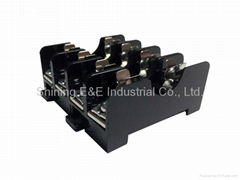 FS-014B DIN Rail Mounted 600V 10A 6x30 Glass Ferrule Fuse Base