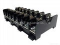 FS-018B DIN Rail Mounted 600V 10A 6x30 Glass Ferrule Fuse Base 2