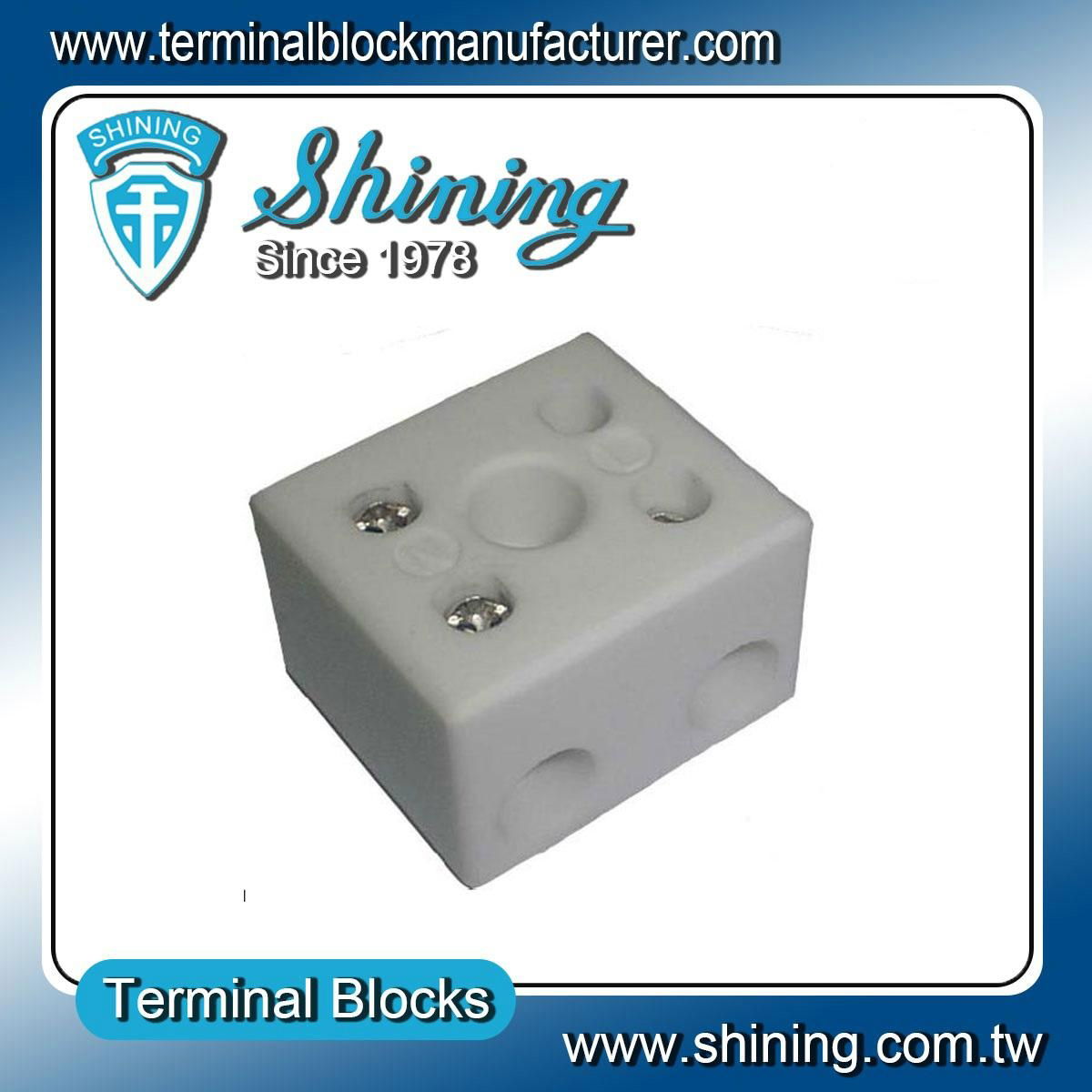 TC-652-A 2 Pole 65A Heat Temperature Porcelain Terminal Blocks