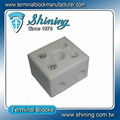 TC-652-A 2 Pole 65A Heat Temperature Porcelain Terminal Blocks 1