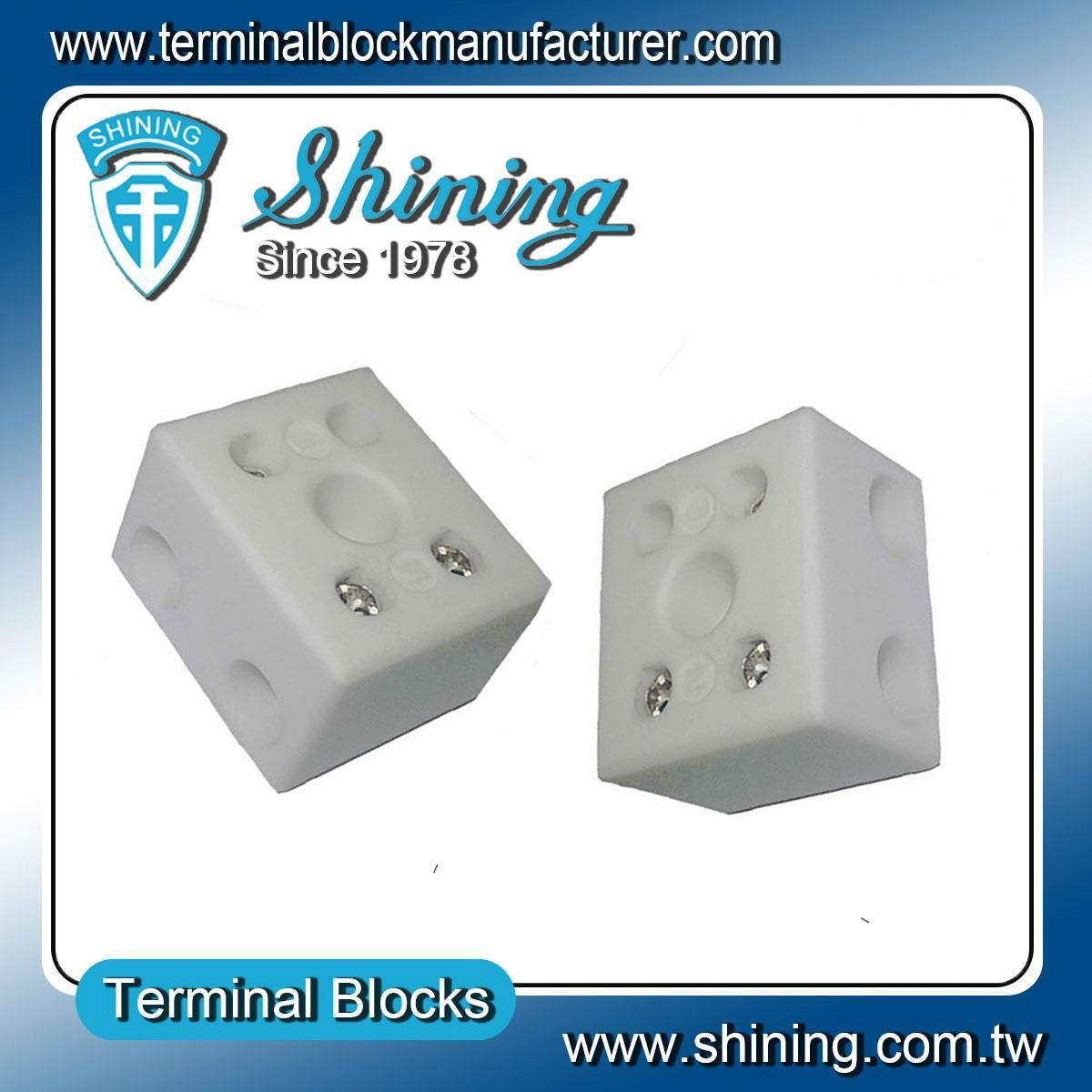 TC-652-A 2 Pole 65A Heat Temperature Porcelain Terminal Blocks 5