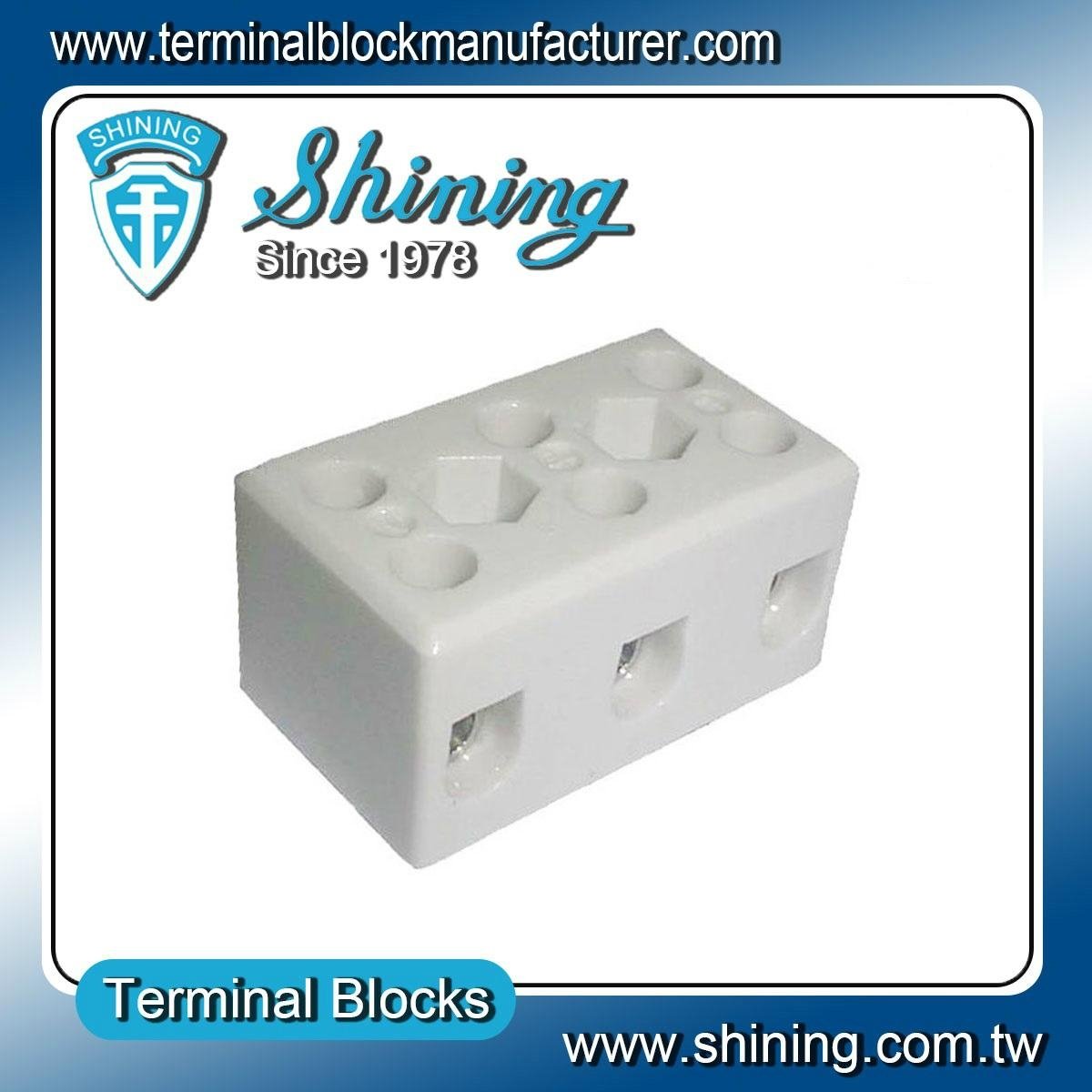 TC-503-A 3 Pole 50A Heat Temperature Porcelain Terminal Blocks