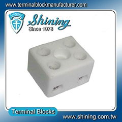 TC-202-A 2 Pole 600V 20A Heat Resistant Ceramic Terminal Block