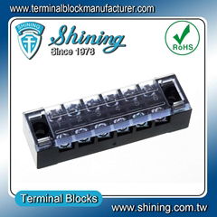 TB-1506 Panel Mounted 600V 15 Amp Fixed 6 Pole Terminal Block