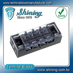 TB-2504 Panel Mounted 600V 25 Amp Fixed 4 Pole Terminal Block