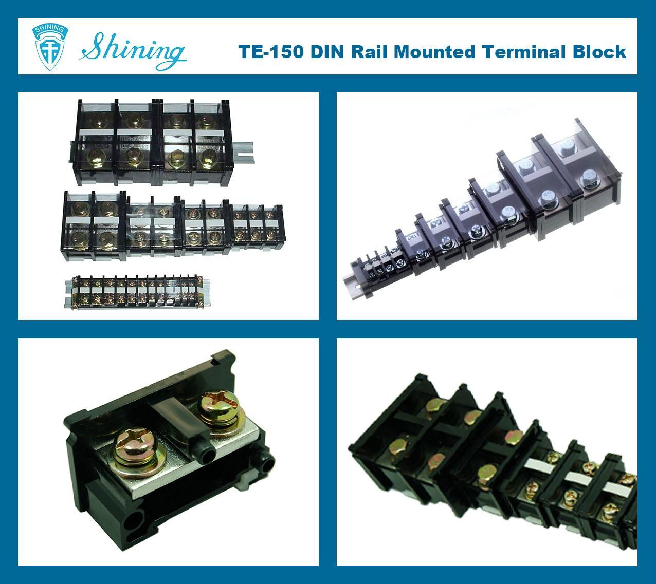 TE-150 Combined Type 150A Top Hat Rail Terminal Block Connector 2