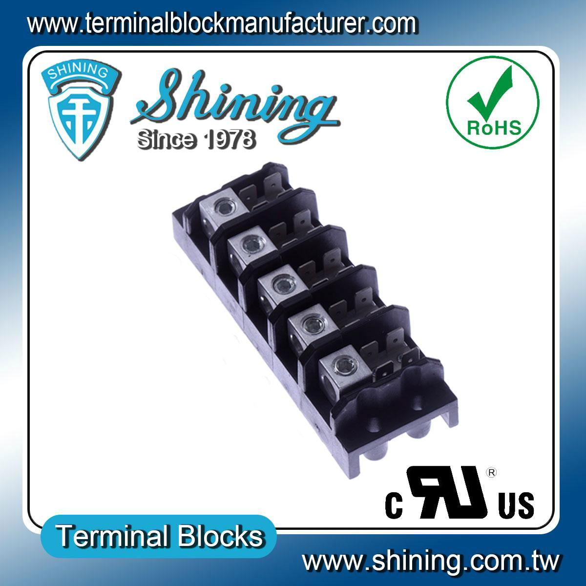 TGP-050-05A 600V 50A 5 Pole Power Distribution Terminal Block