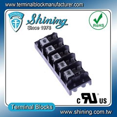 TGP-050-05A 600V 50A 5 Pole Power Distribution Terminal Block