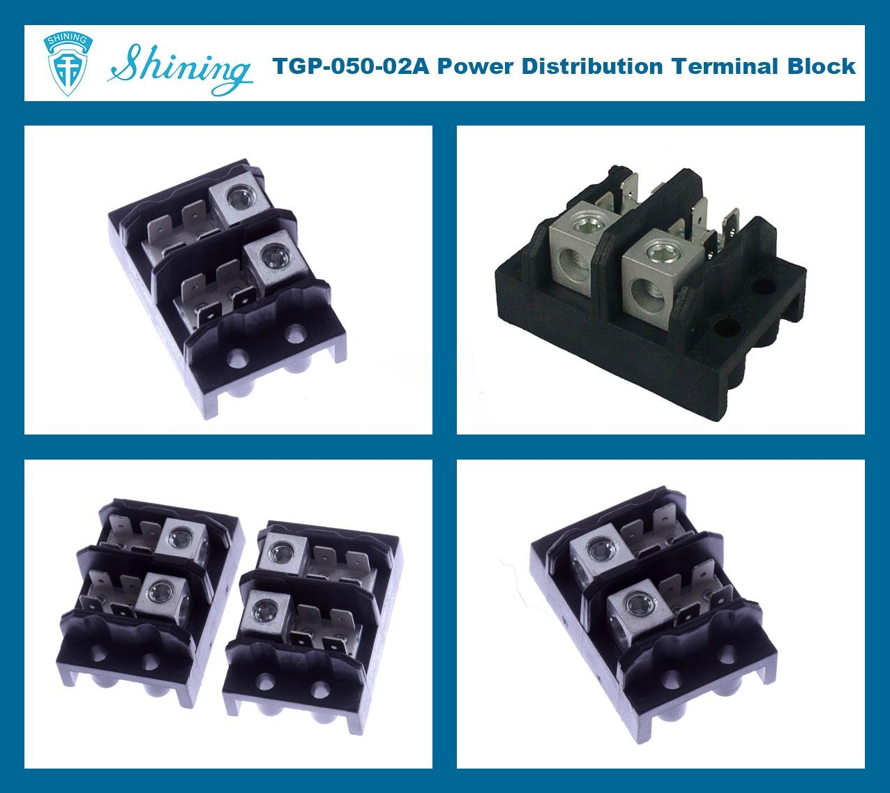 TGP-050-02A 600V 50A 12 Pole Power Distribution Terminal Block 2