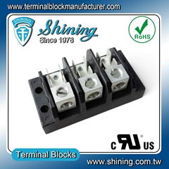 TGP-050-03A1 600V 50A Quick Connect 3-Pole Power Terminal Block