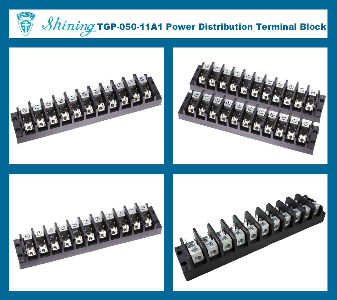 TGP-050-11A1 600V 50A Quick Connect 11-Pole Power Terminal Block 2