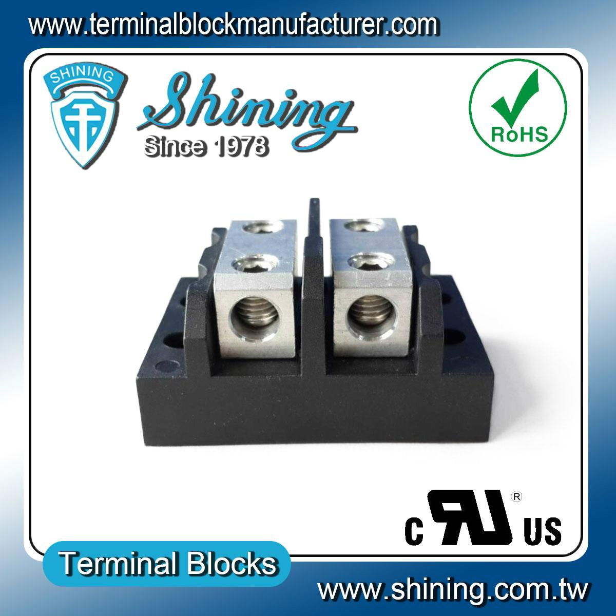 TGP-050-02BHH 600V 50 Amp 2 Way Industrial Power Terminal Block