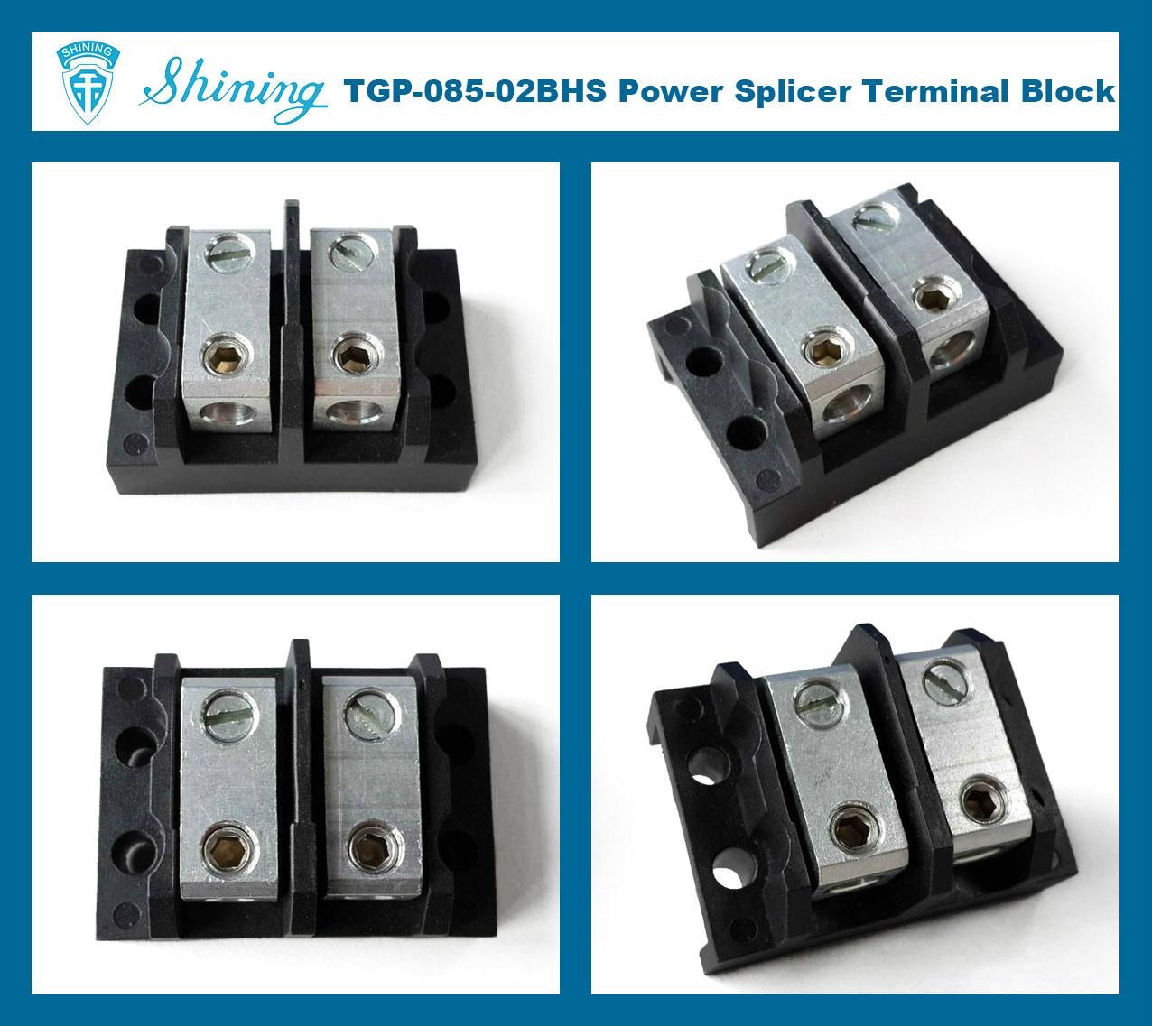 TGP-085-02BHS 85A Industrial Splicer 2 Way Power Terminal Blocks 2