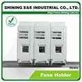 FS-033 600V 32A 3 Pole DIN Rail Mounted Cylindrical Fuse Carrier