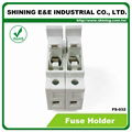 FS-032 600V 32A 2 Pole DIN Rail Mounted Cylindrical Fuse Carrier 2