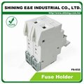FS-032 600V 32A 2 Pole DIN Rail Mounted Cylindrical Fuse Carrier