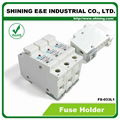 FS-033L1 110V 32A 3-Pole DIN Rail Mounted Cylindrical Fuse Switch