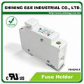 FS-031L1 110V 32A 1-Pole DIN Rail Mounted Cylindrical Fuse Switch 1