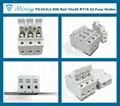 FS-033L3 600V 32A 3-Way DIN Rail Mounted Cylindrical Fuse Holder 7