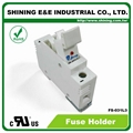 FS-031L3 600V 32A 1-Way DIN Rail Mounted Cylindrical Fuse Holder