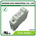 FS-031L3 600V 32A 1-Way DIN Rail Mounted Cylindrical Fuse Holder 8