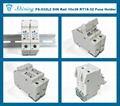 FS-032L2 380V 32A 2 Way DIN Rail Mounted Cylindrical Fuse Base