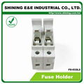 FS-032L2 380V 32A 2 Way DIN Rail Mounted Cylindrical Fuse Base