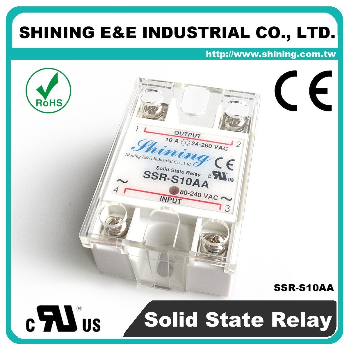 SSR-S10AA Single Phase 10Amp AC to AC Solid State Relays ( SSR ) 4