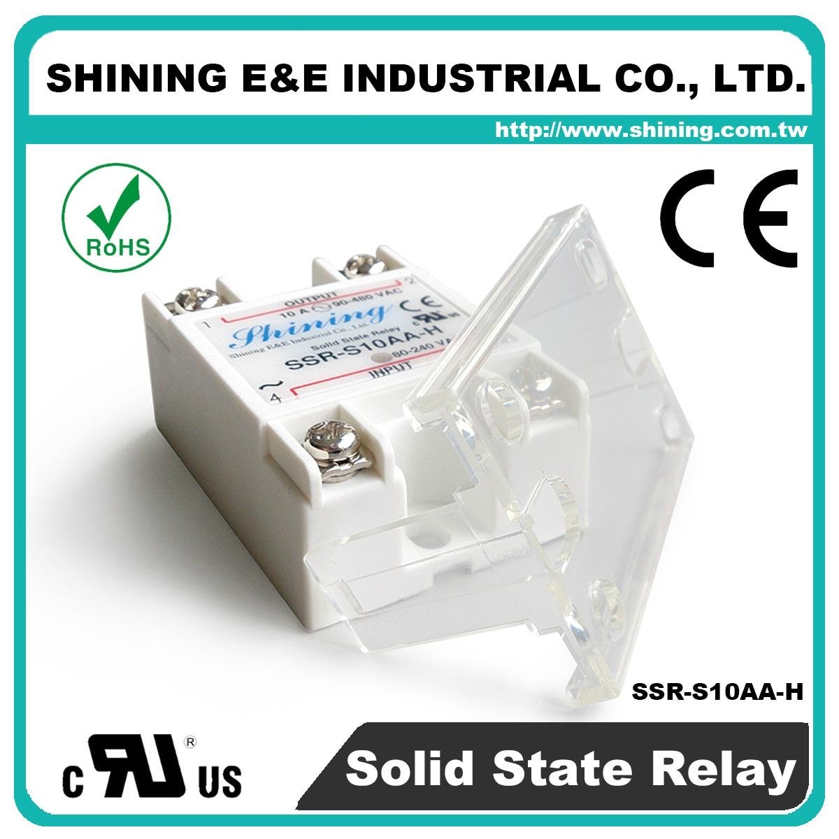 SSR-S10AA-H Single Phase 10Amp AC to AC Solid State Relay ( SSR ) 3
