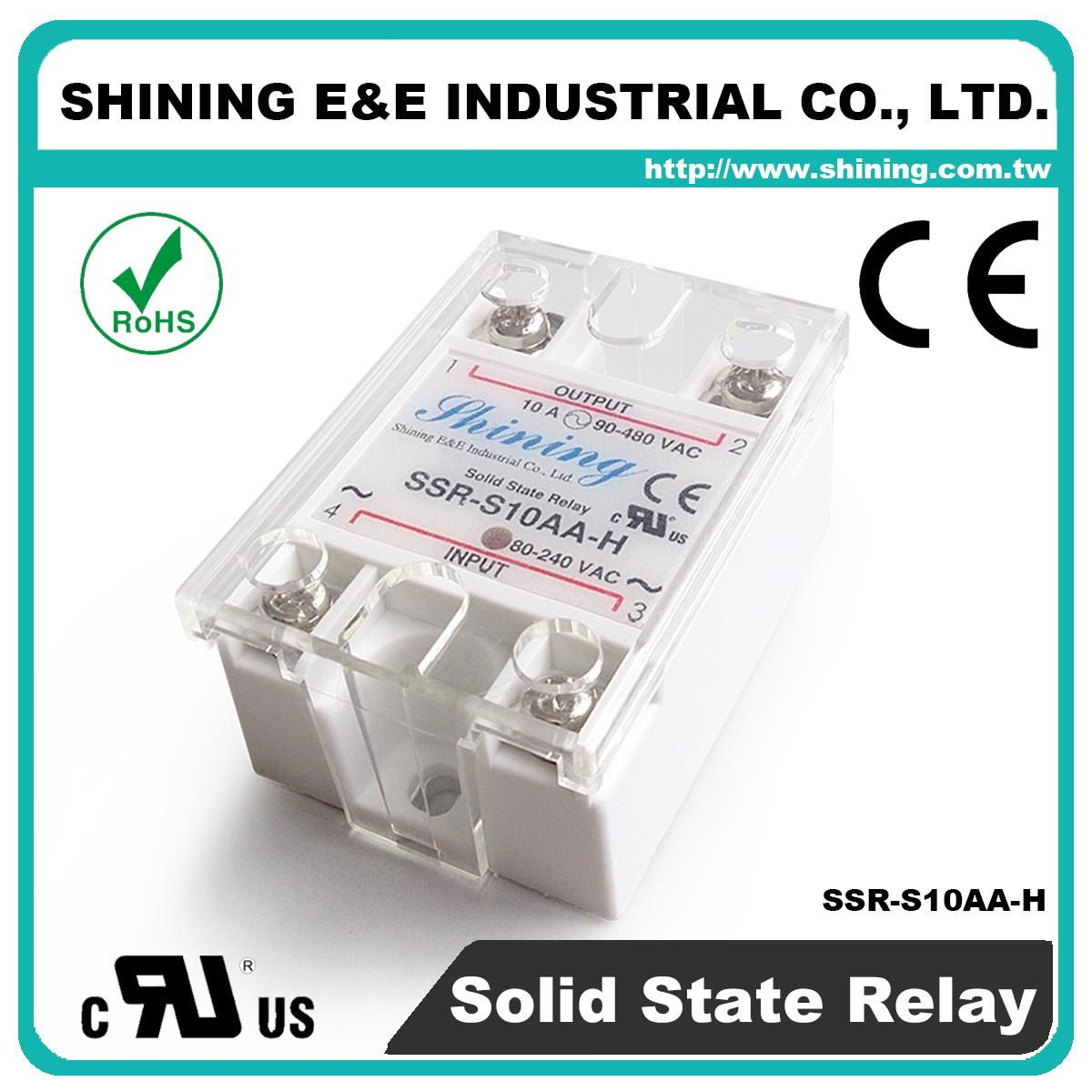 SSR-S10AA-H Single Phase 10Amp AC to AC Solid State Relay ( SSR ) 4