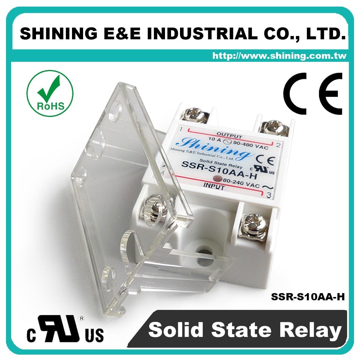 SSR-S10AA-H Single Phase 10Amp AC to AC Solid State Relay ( SSR ) 5