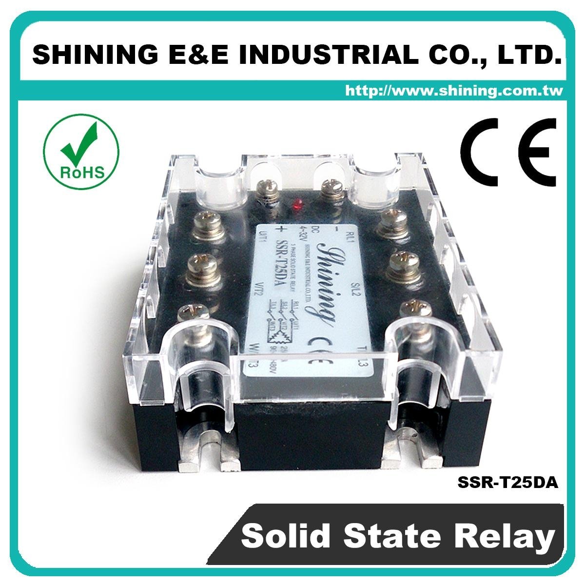 SSR-T25DA DC to AC Zero Cross Three Phase 25A Solid State Relays 2