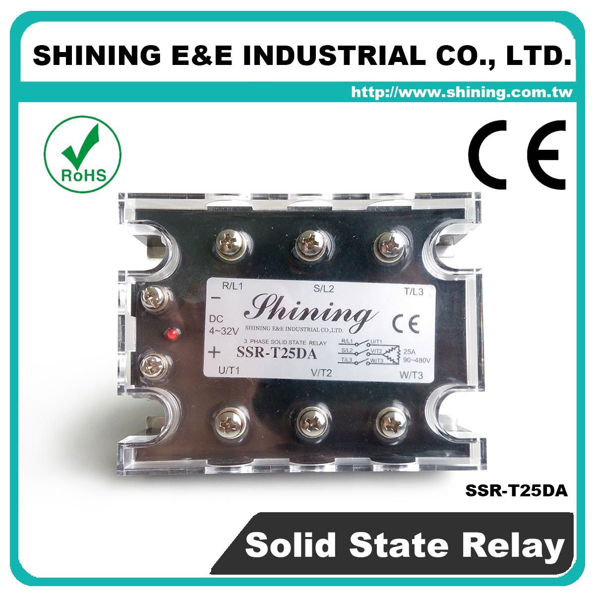 SSR-T25DA DC to AC Zero Cross Three Phase 25A Solid State Relays 4