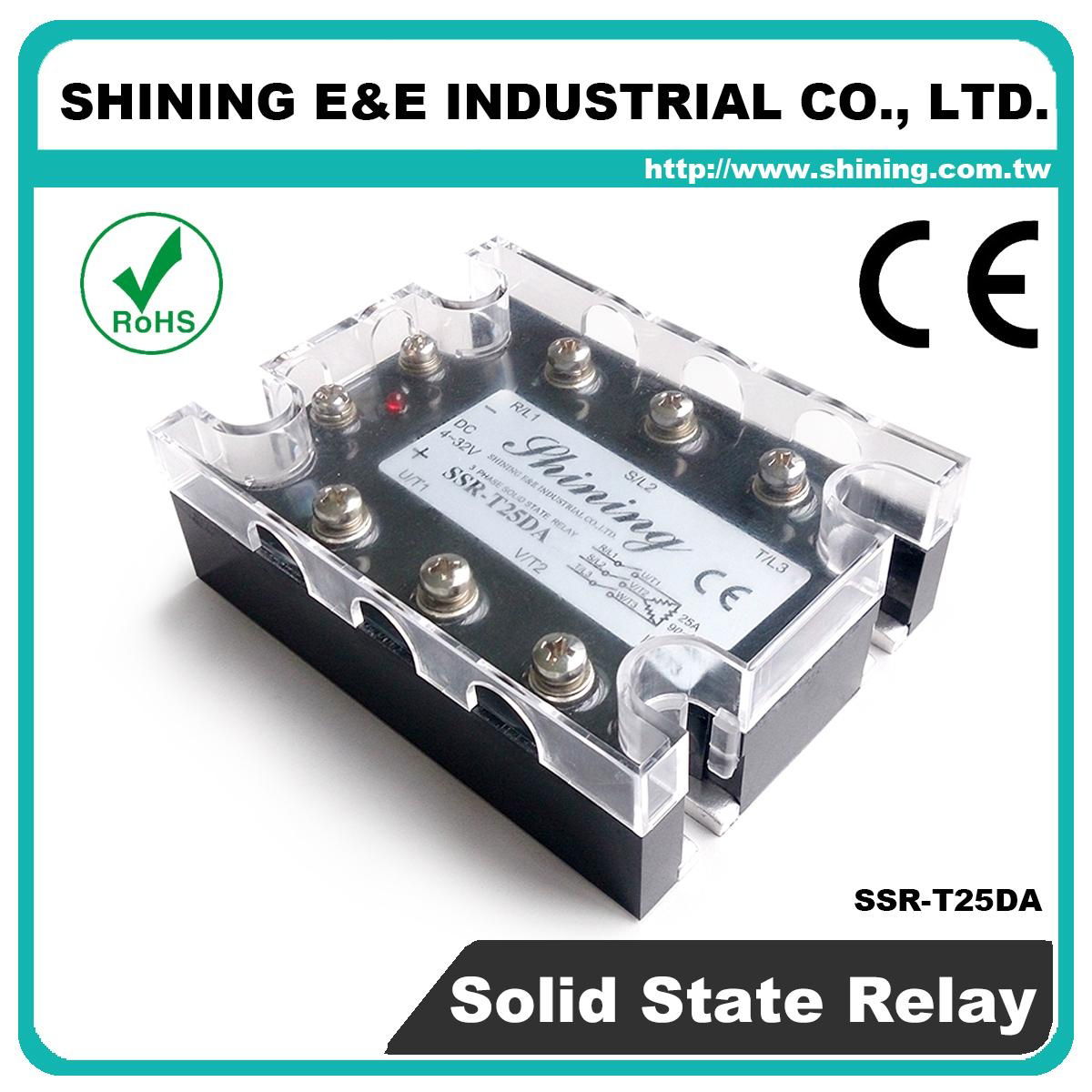 SSR-T25DA DC to AC Zero Cross Three Phase 25A Solid State Relays 3