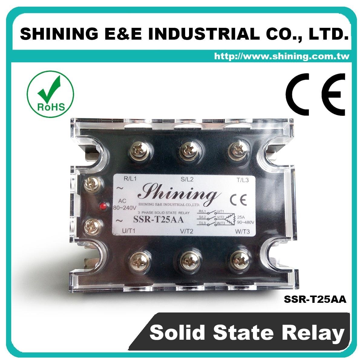 SSR-T25AA-H AC to AC Zero Cross Three Phase 25A Solid State Relay 4