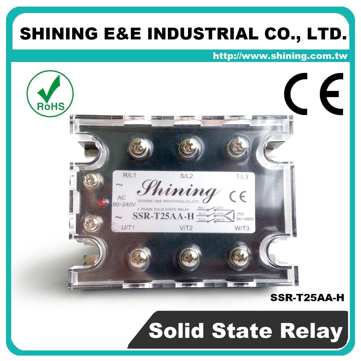 SSR-T25AA-H AC to AC Zero Cross Three Phase 25A Solid State Relay 5