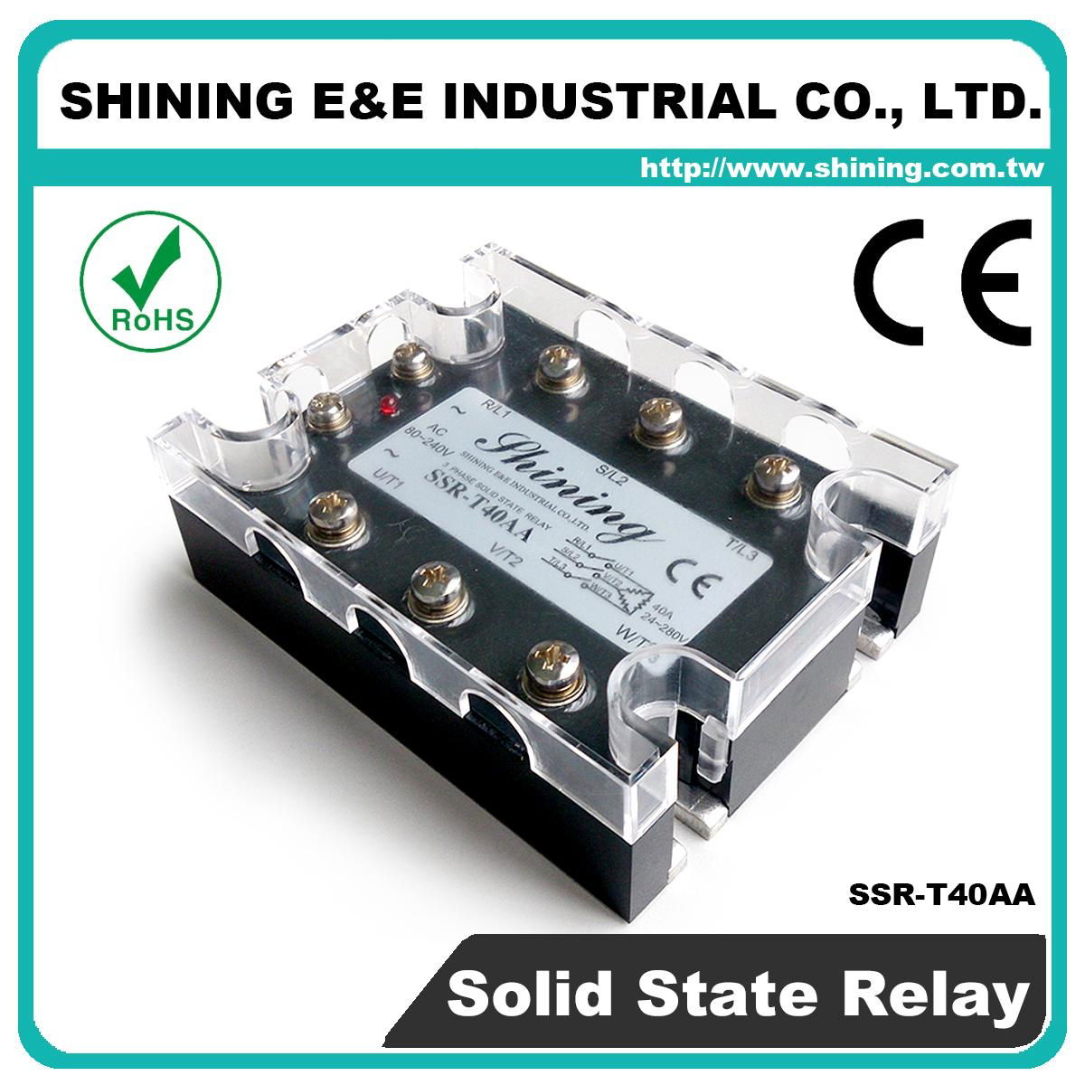 SSR-T40AA AC to AC Zero Cross Three Phase 40A Solid State Relays 2