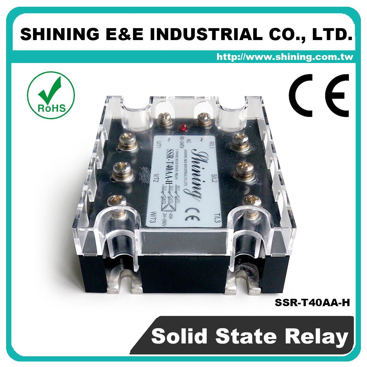 SSR-T40AA-H AC to AC Zero Cross Three Phase 40A Solid State Relay 3