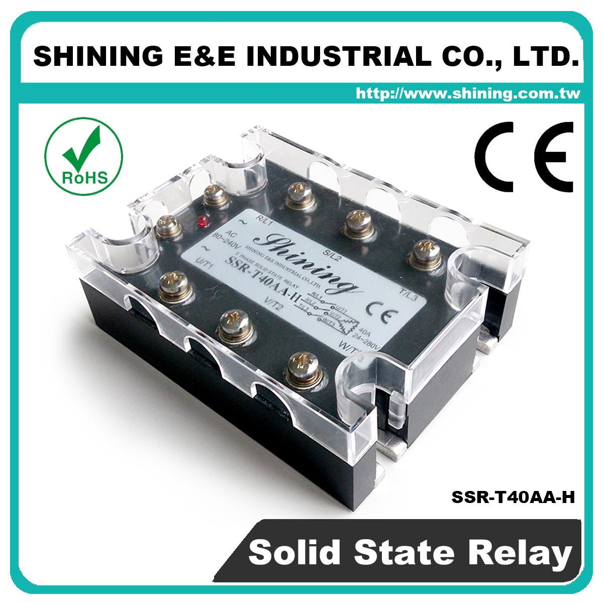 SSR-T40AA-H AC to AC Zero Cross Three Phase 40A Solid State Relay 4