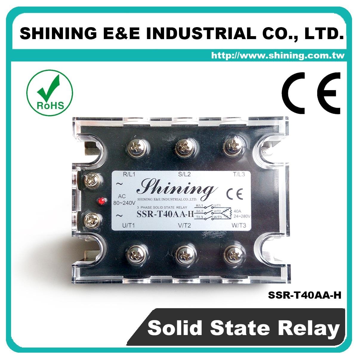 SSR-T40AA-H AC to AC Zero Cross Three Phase 40A Solid State Relay 2