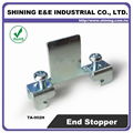 TA-002H Hat-Shaped 35mm DIN Rail Mounted Steel End Stop 2